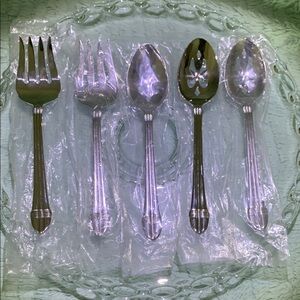 RSVP Stainless 18/10 #5 Serving Utensils Set